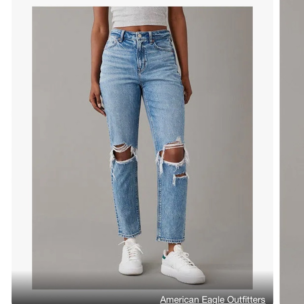 American Eagle Strigid Curvy Mom Jean